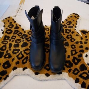 Sorel Black Phoenix Moto Boots Size 10